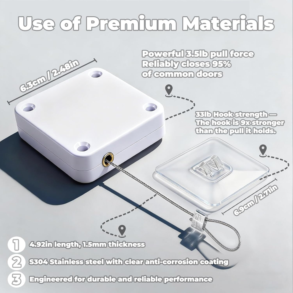 Whisper-Quiet Hydraulic Door Closer